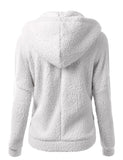 Warm fleece jackets with hoods