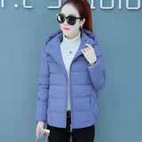 Long Sleeve Hooded Parkas Women's Jackets