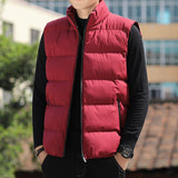 Men's Zipper Sleeveless Warm Jacket
