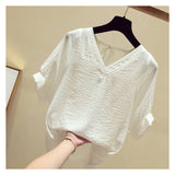 Blouses Embroidery Casual Shirt Sleeve Medium Long