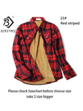 Warm fleece shirt fit jackets for women