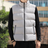 Men's Zipper Sleeveless Warm Jacket