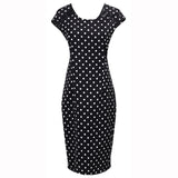 slim fit short sleeve elegant dress