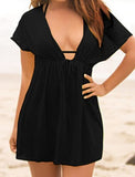 bikini short sleeve dress