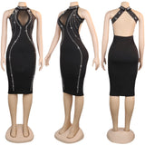 black transparent dress for women S-5XL