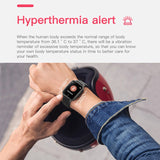 watch for men and women, T1 pressure monitor to measure body temperature, arterial with heart rate, push message, weather forecast Smart watch