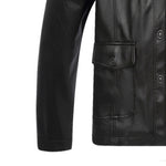 anti-cold synthetic faux fur zipper jacket PU