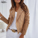 new style PU suede women jackets