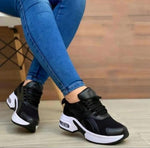 Women's Casual Shoes Lace-up Breathable Mesh Vulcanized Sneakers.yv