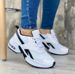 Women's Casual Shoes Lace-up Breathable Mesh Vulcanized Sneakers.yv