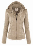 plus size leather jackets womens hoodies