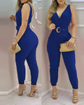 Jumpsuit ,, Sleeveless .clothing for party.